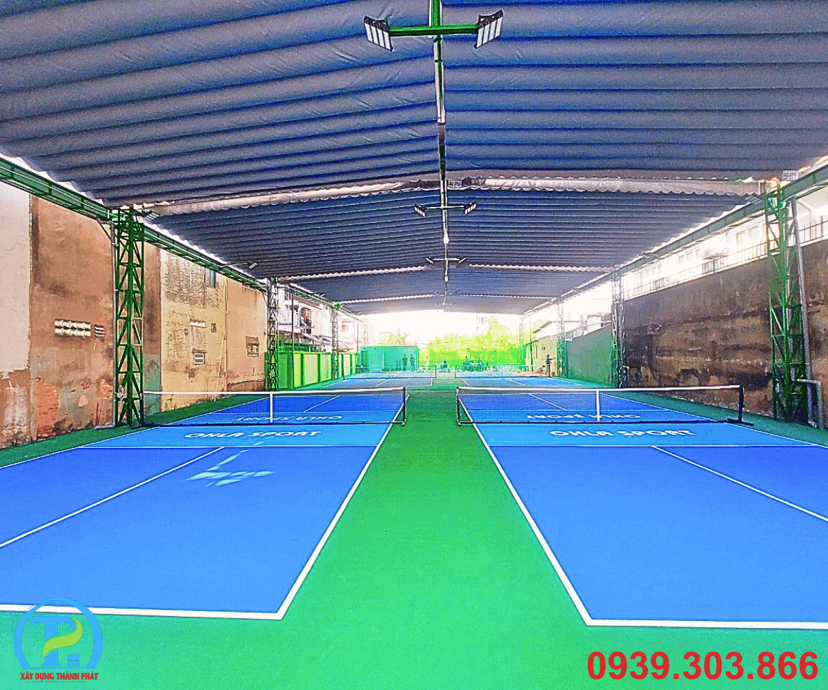 Dự án thi công sân pickleball được thực hiện tại đội ngũ Xây dựng Thành Phát