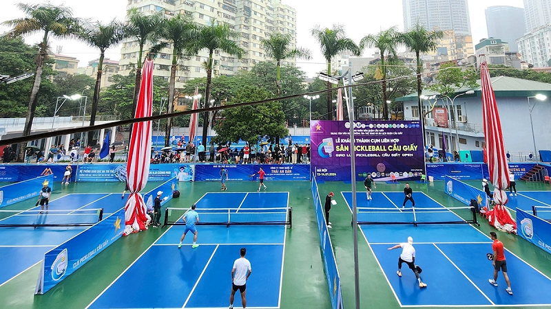 Báo giá thi công sân pickleball tại trường học