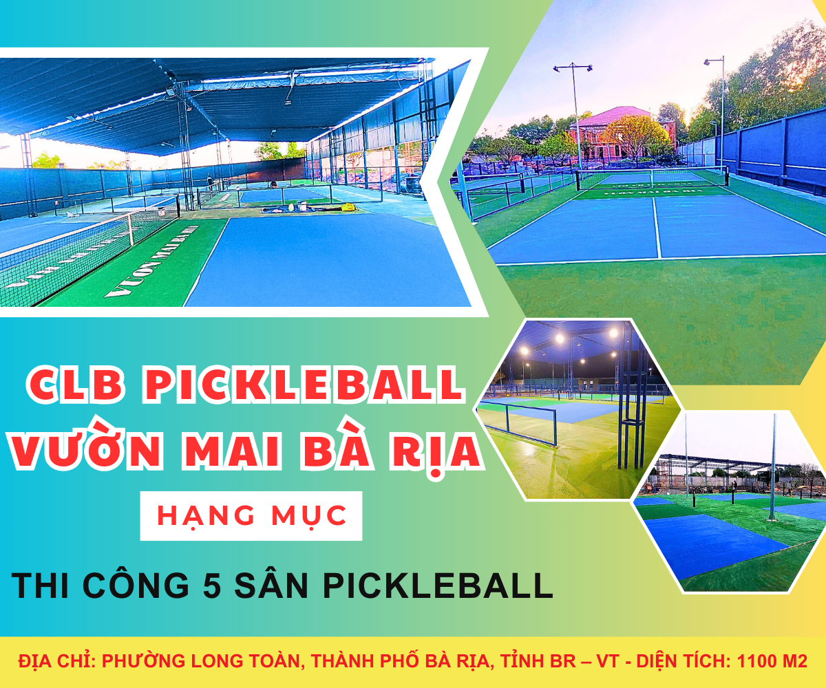 Xây Dựng Thành Phát - Đơn vị thi công sân pickleball đạt chuẩn, uy tín